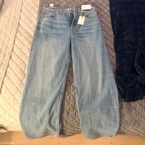Good American Light Blue Flare Jeans